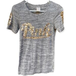Pink Victoria’s Secret Bling Sequin Tee in wonderful Condition XS